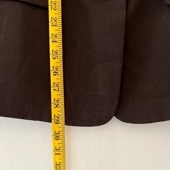 J. Jill Washable Wool Two-Button Blazer Brown Size 10 - Picture 12 of 12